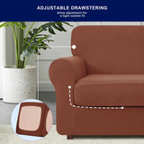 Subrtex 9-Piece Stretch Sofa Slipcover Sets with 4 Backrest Cushion Covers and 4 Seat Cushion Covers