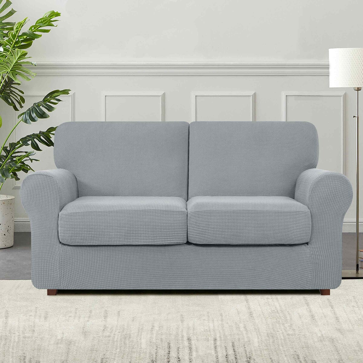 Subrtex 9-Piece Stretch Sofa Slipcover Sets with 4 Backrest Cushion Covers and 4 Seat Cushion Covers