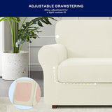 Subrtex 9-Piece Stretch Sofa Slipcover Sets with 4 Backrest Cushion Covers and 4 Seat Cushion Covers