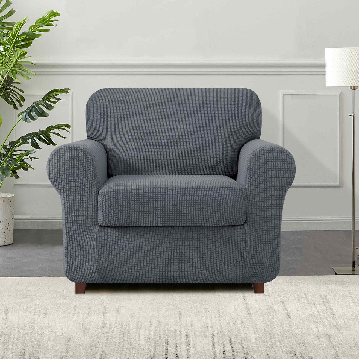 Subrtex 9-Piece Stretch Sofa Slipcover Sets with 4 Backrest Cushion Covers and 4 Seat Cushion Covers