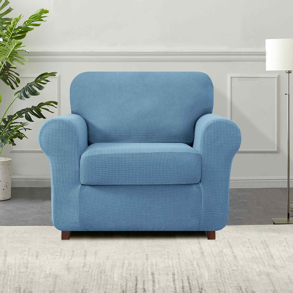 Subrtex 9-Piece Stretch Sofa Slipcover Sets with 4 Backrest Cushion Covers and 4 Seat Cushion Covers
