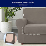 Subrtex 9-Piece Stretch Sofa Slipcover Sets with 4 Backrest Cushion Covers and 4 Seat Cushion Covers