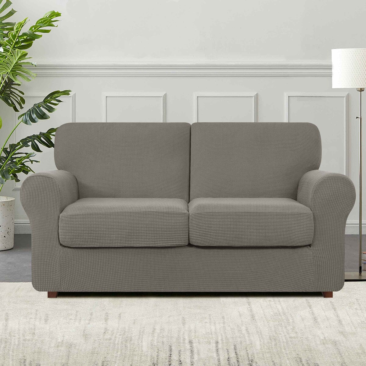 Subrtex 9-Piece Stretch Sofa Slipcover Sets with 4 Backrest Cushion Covers and 4 Seat Cushion Covers
