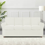 Subrtex 9-Piece Stretch Sofa Slipcover Sets with 4 Backrest Cushion Covers and 4 Seat Cushion Covers
