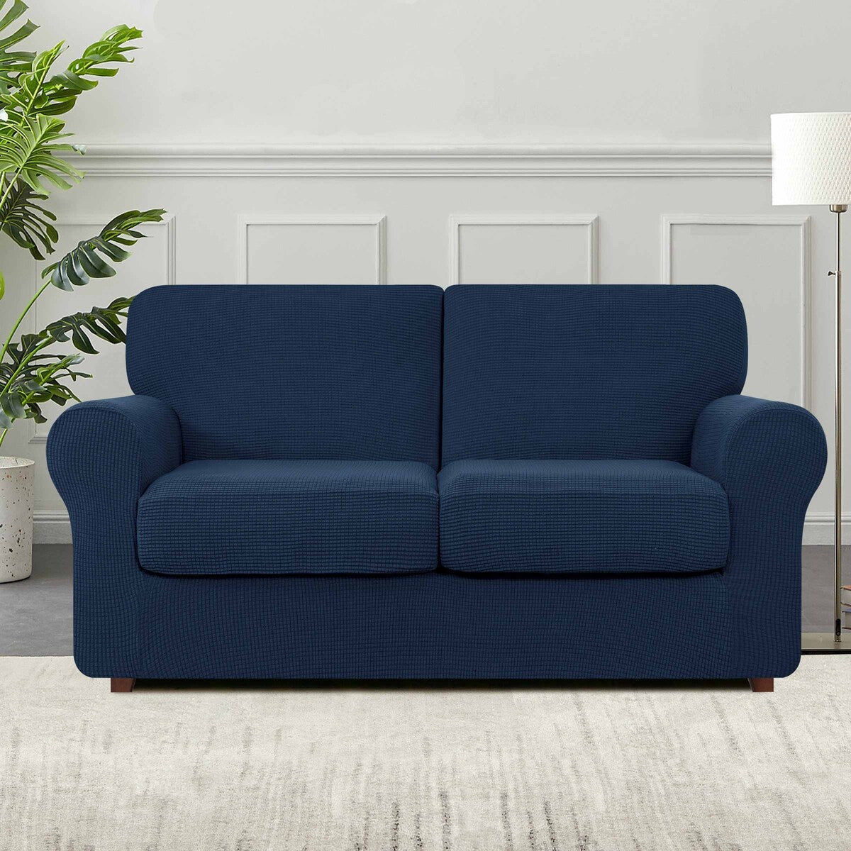 Subrtex 9-Piece Stretch Sofa Slipcover Sets with 4 Backrest Cushion Covers and 4 Seat Cushion Covers