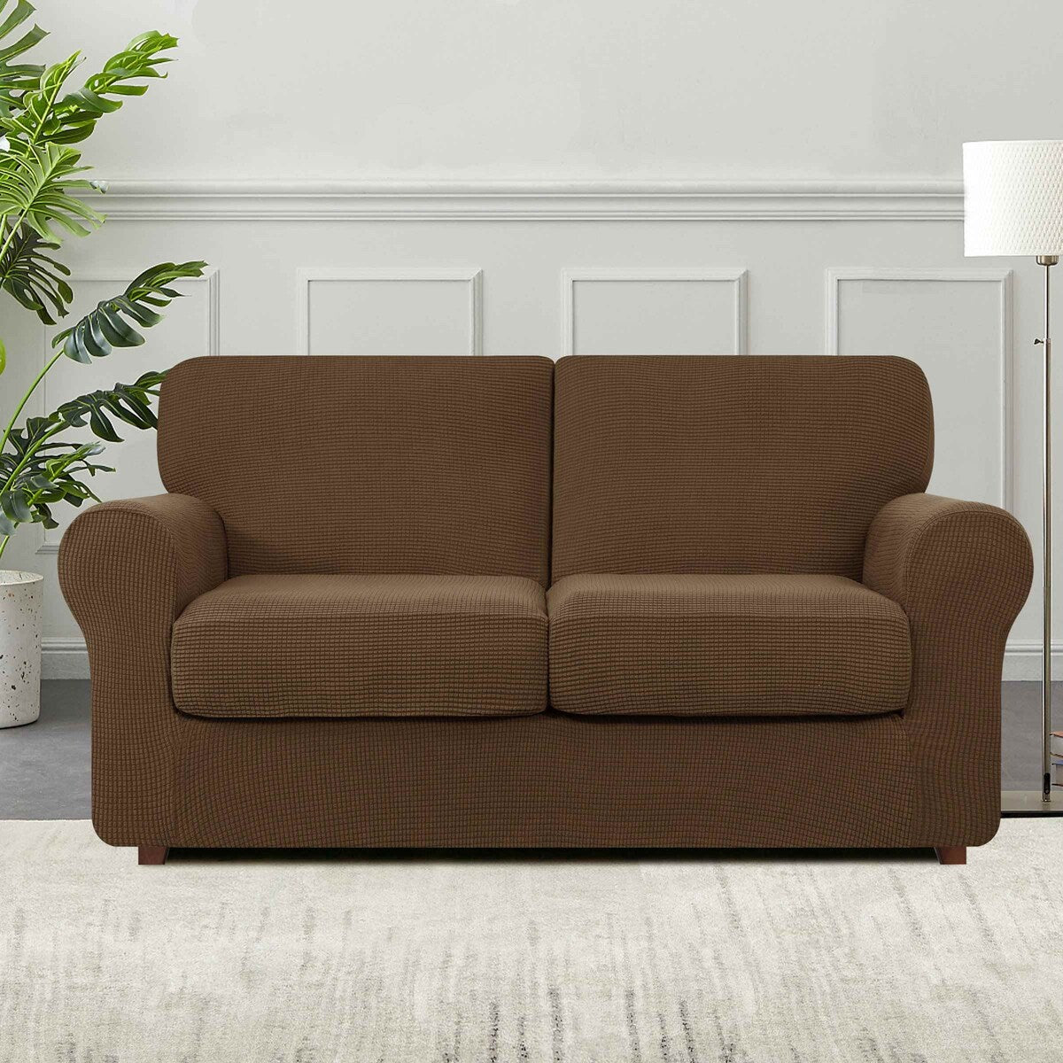 Subrtex 9-Piece Stretch Sofa Slipcover Sets with 4 Backrest Cushion Covers and 4 Seat Cushion Covers