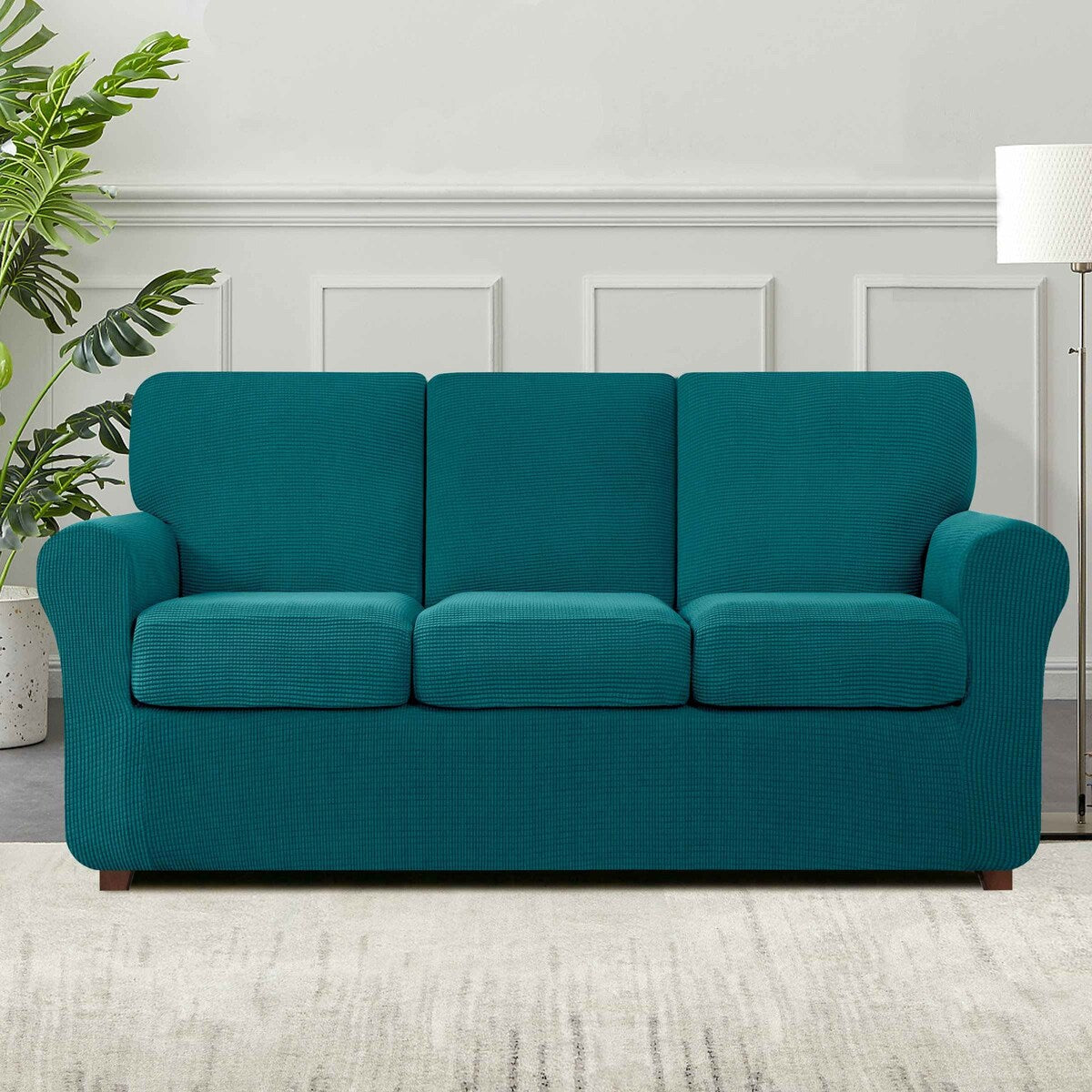 Subrtex 9-Piece Stretch Sofa Slipcover Sets with 4 Backrest Cushion Covers and 4 Seat Cushion Covers