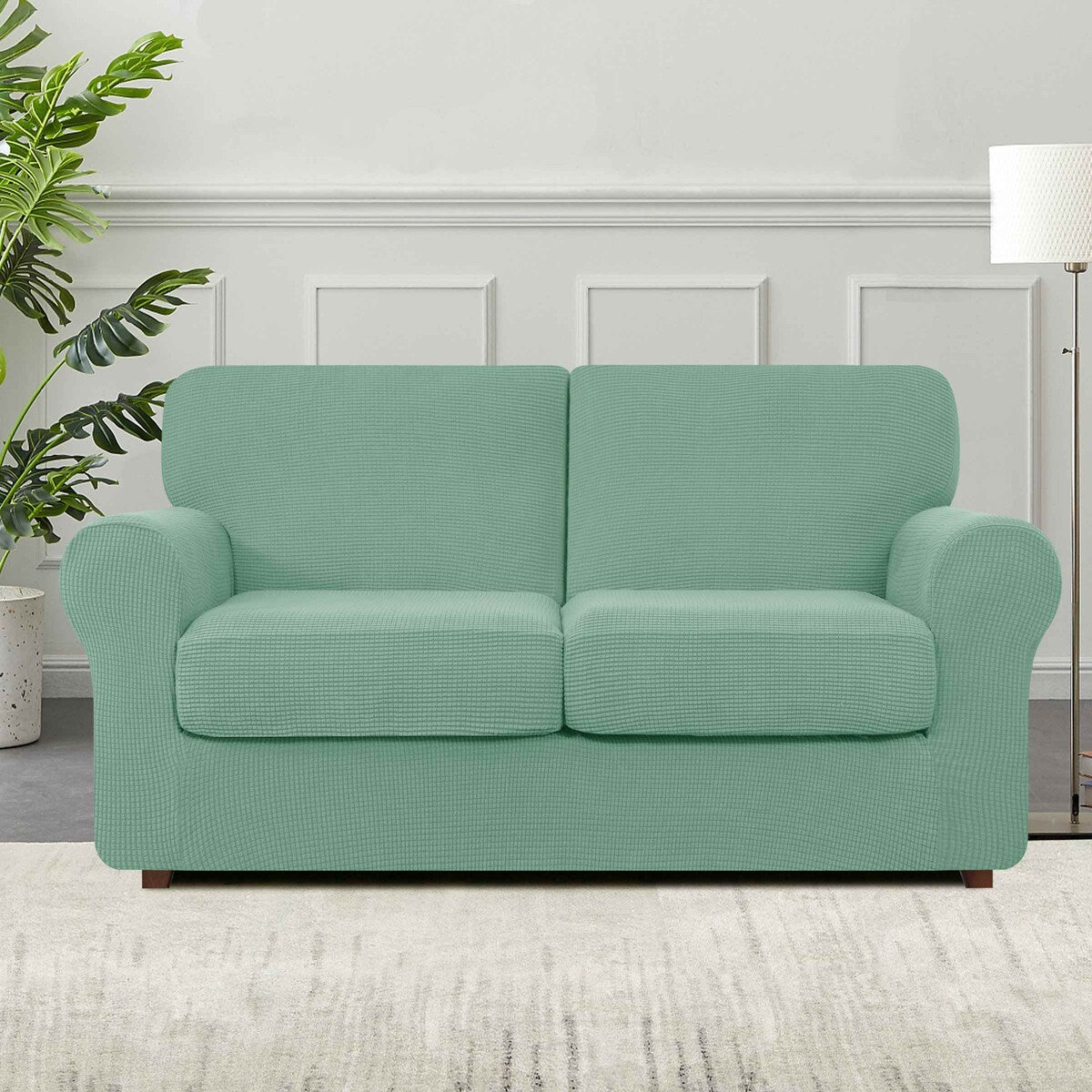 Subrtex 9-Piece Stretch Sofa Slipcover Sets with 4 Backrest Cushion Covers and 4 Seat Cushion Covers