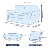 Subrtex 9-Piece Stretch Sofa Slipcover Sets with 4 Backrest Cushion Covers and 4 Seat Cushion Covers