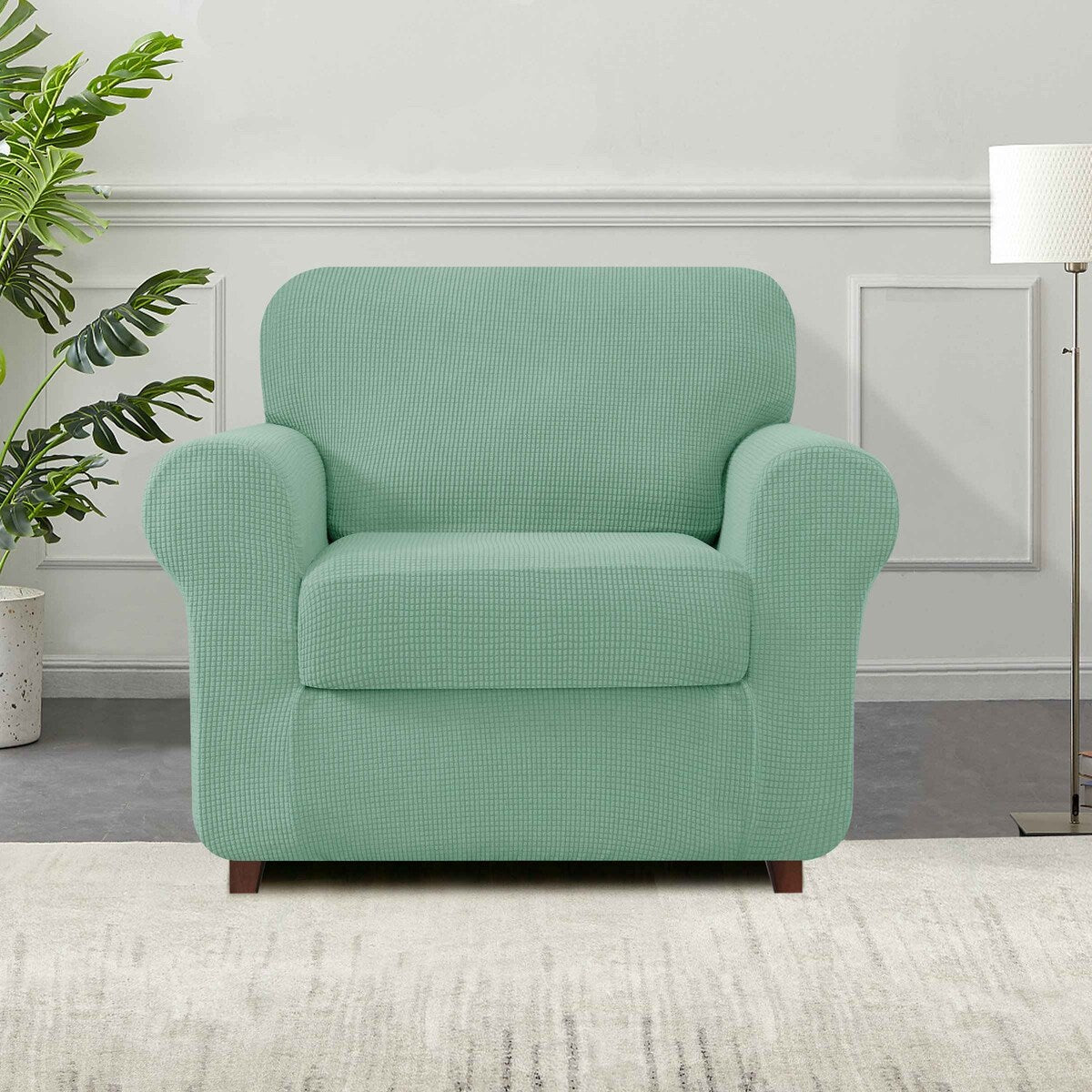 Subrtex 9-Piece Stretch Sofa Slipcover Sets with 4 Backrest Cushion Covers and 4 Seat Cushion Covers