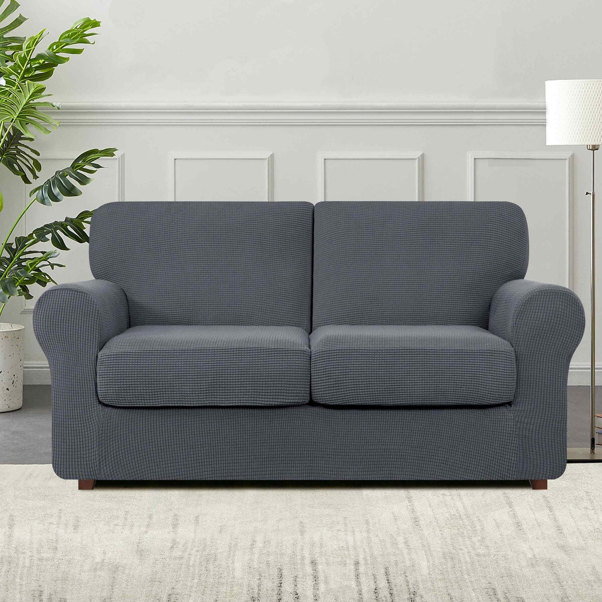 Subrtex 9-Piece Stretch Sofa Slipcover Sets with 4 Backrest Cushion Covers and 4 Seat Cushion Covers