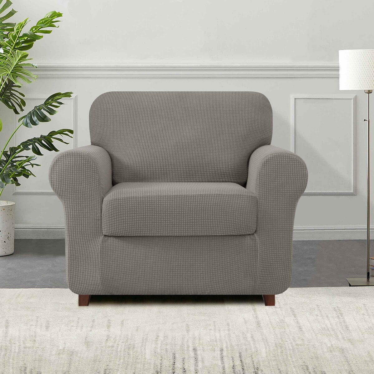 Subrtex 9-Piece Stretch Sofa Slipcover Sets with 4 Backrest Cushion Covers and 4 Seat Cushion Covers