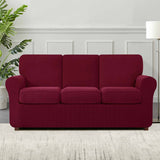 Subrtex 9-Piece Stretch Sofa Slipcover Sets with 4 Backrest Cushion Covers and 4 Seat Cushion Covers