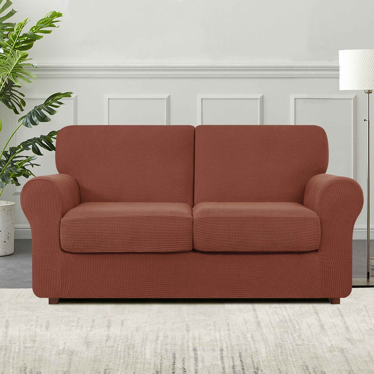 Subrtex 9-Piece Stretch Sofa Slipcover Sets with 4 Backrest Cushion Covers and 4 Seat Cushion Covers