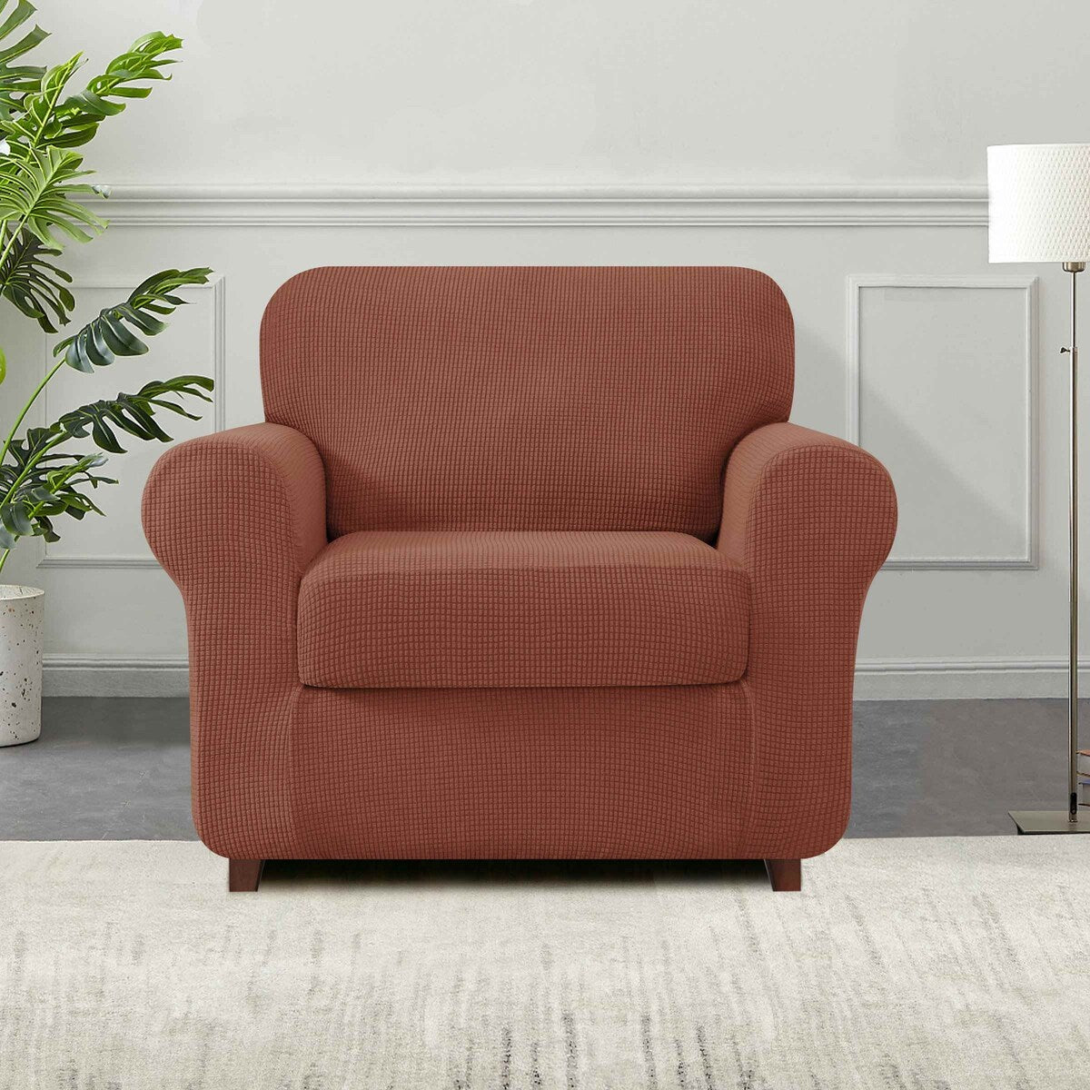 Subrtex 9-Piece Stretch Sofa Slipcover Sets with 4 Backrest Cushion Covers and 4 Seat Cushion Covers