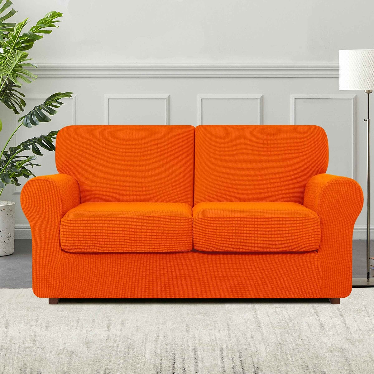 Subrtex 9-Piece Stretch Sofa Slipcover Sets with 4 Backrest Cushion Covers and 4 Seat Cushion Covers