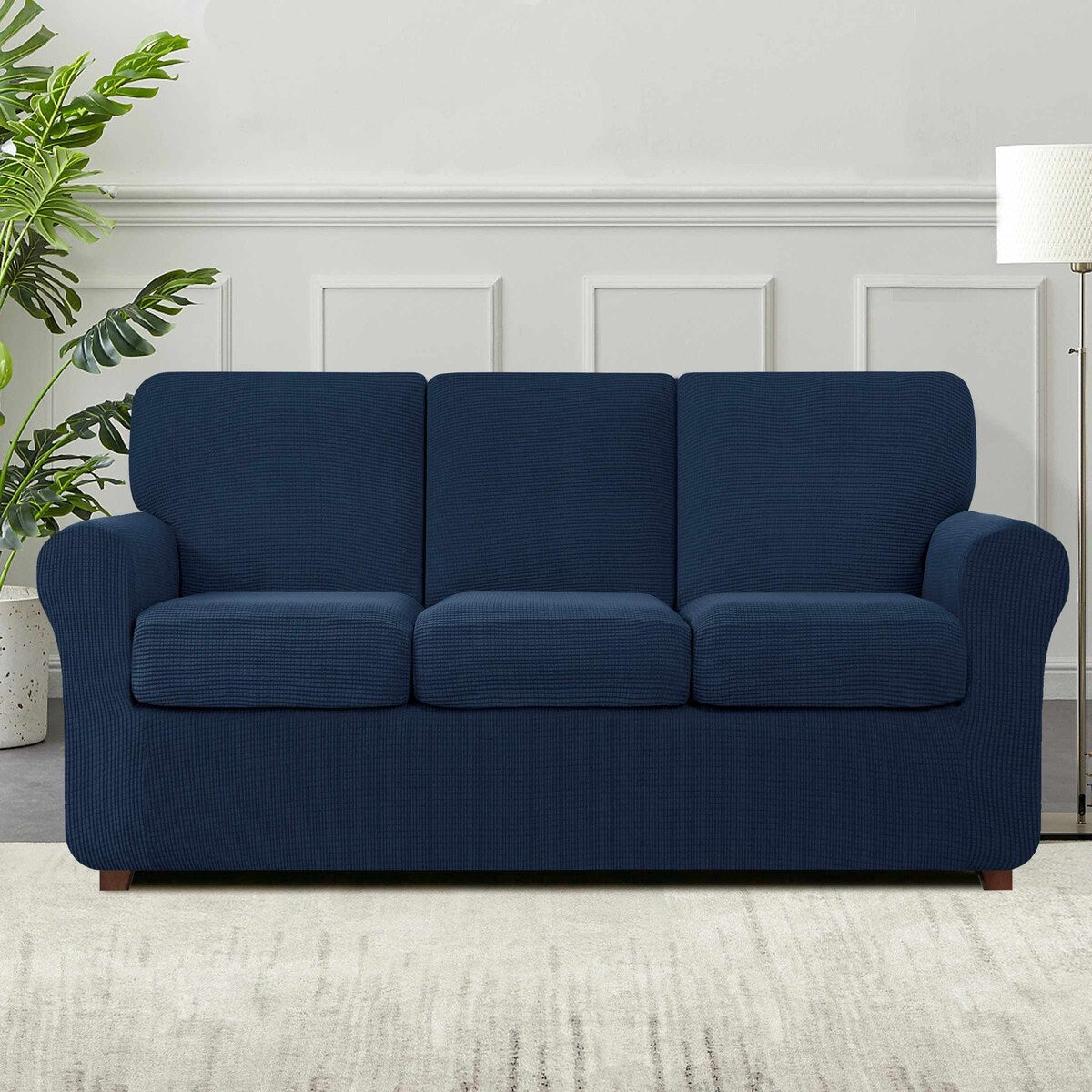 Subrtex 9-Piece Stretch Sofa Slipcover Sets with 4 Backrest Cushion Covers and 4 Seat Cushion Covers
