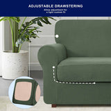 Subrtex 9-Piece Stretch Sofa Slipcover Sets with 4 Backrest Cushion Covers and 4 Seat Cushion Covers
