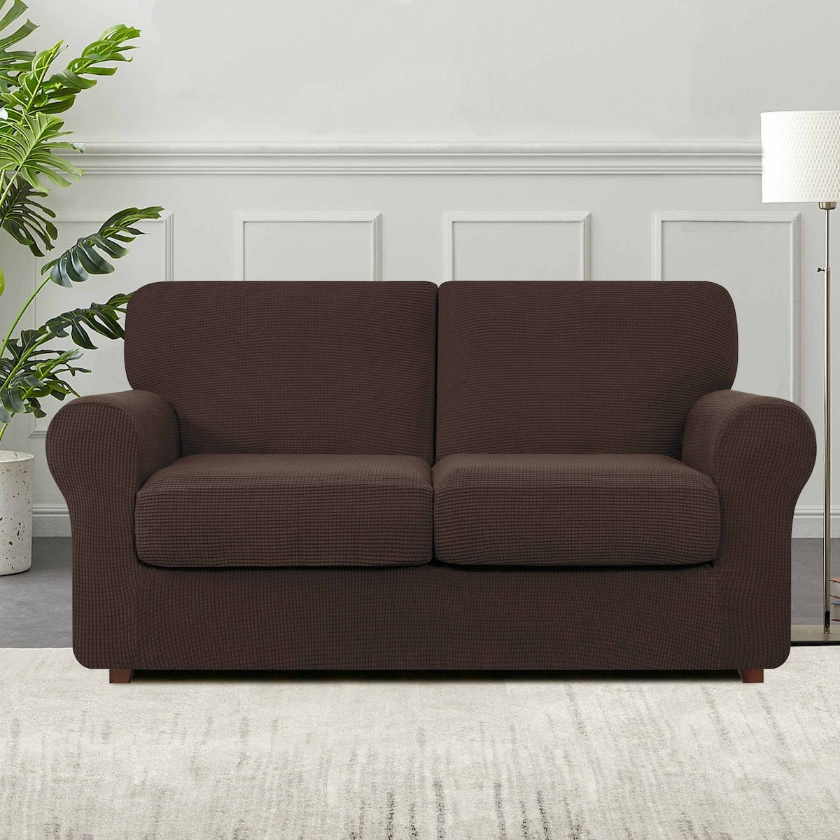 Subrtex 9-Piece Stretch Sofa Slipcover Sets with 4 Backrest Cushion Covers and 4 Seat Cushion Covers