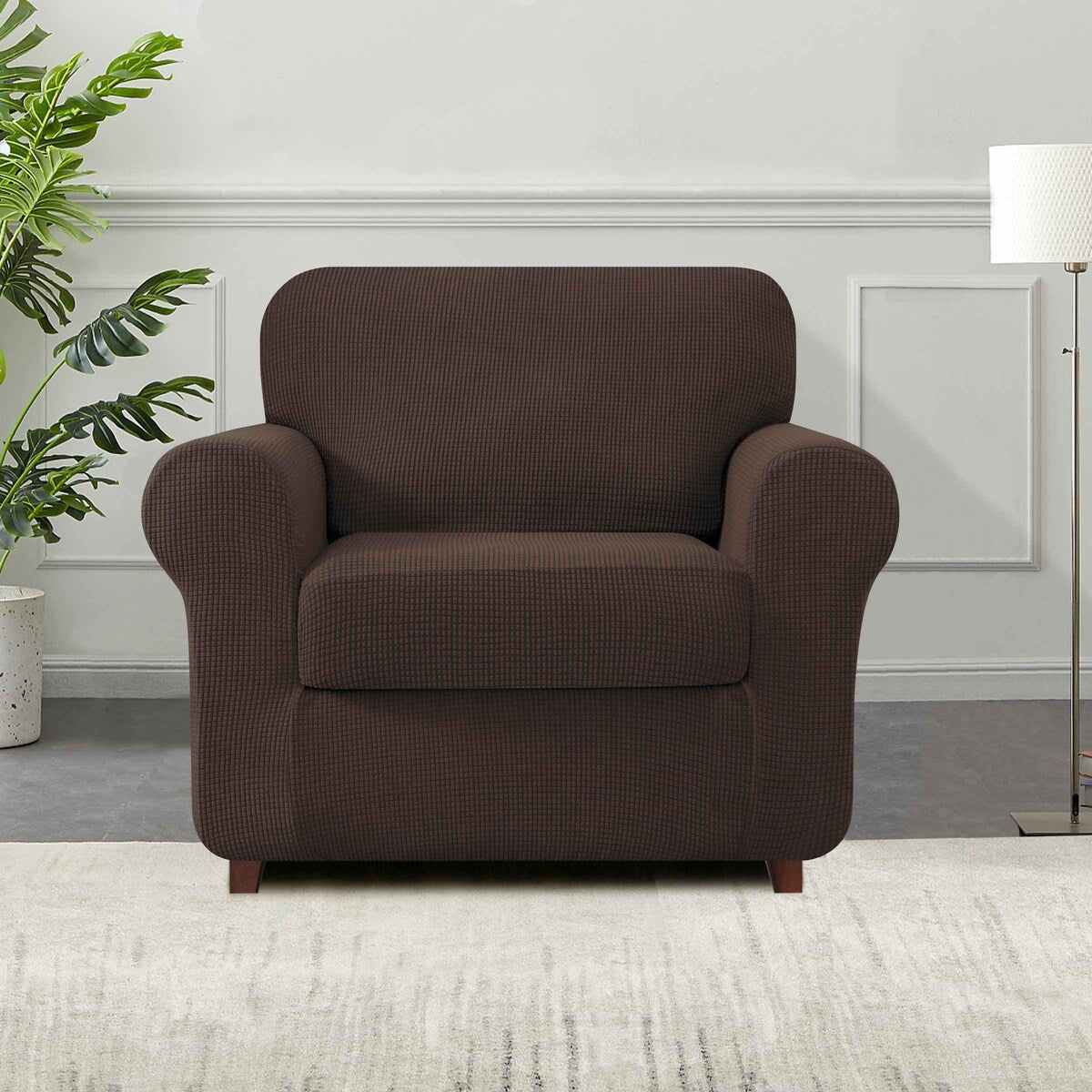Subrtex 9-Piece Stretch Sofa Slipcover Sets with 4 Backrest Cushion Covers and 4 Seat Cushion Covers
