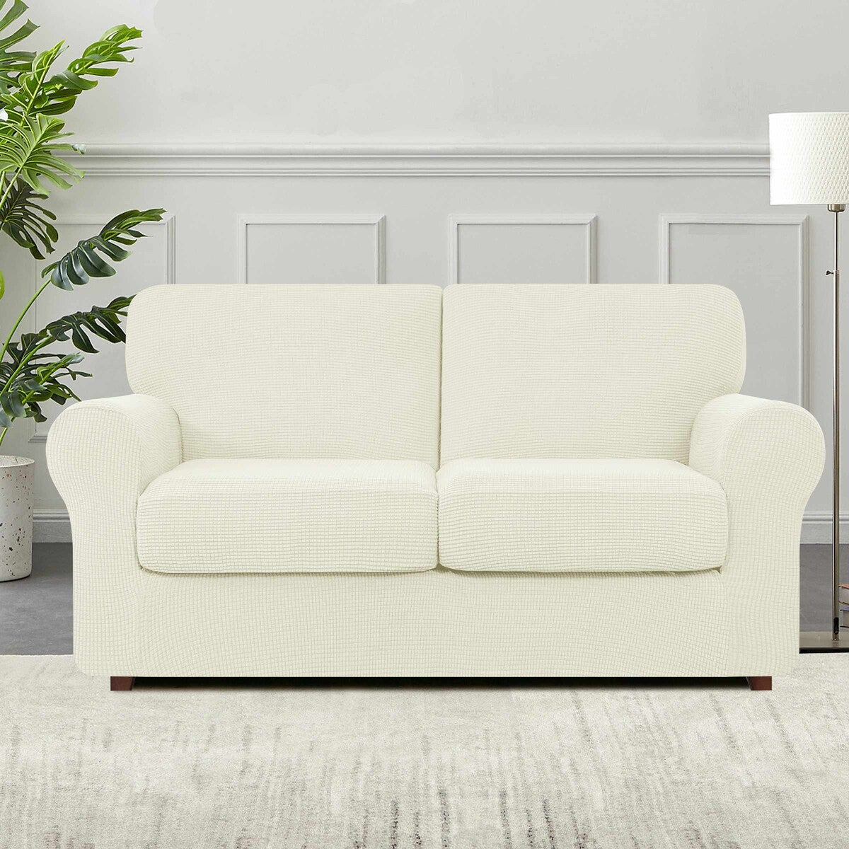 Subrtex 9-Piece Stretch Sofa Slipcover Sets with 4 Backrest Cushion Covers and 4 Seat Cushion Covers