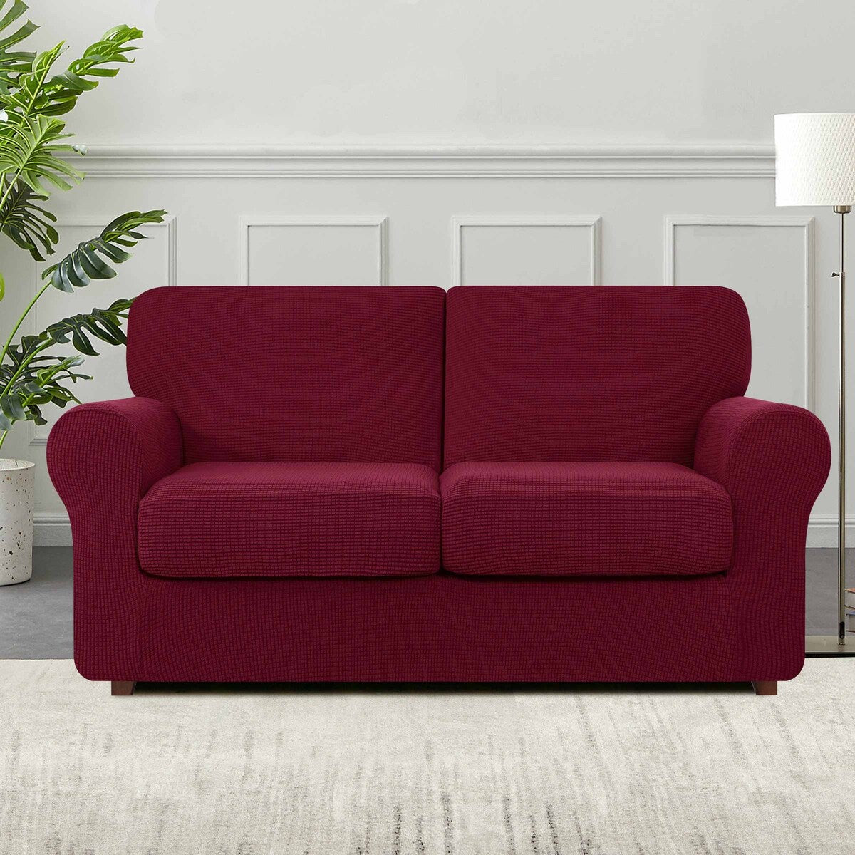 Subrtex 9-Piece Stretch Sofa Slipcover Sets with 4 Backrest Cushion Covers and 4 Seat Cushion Covers