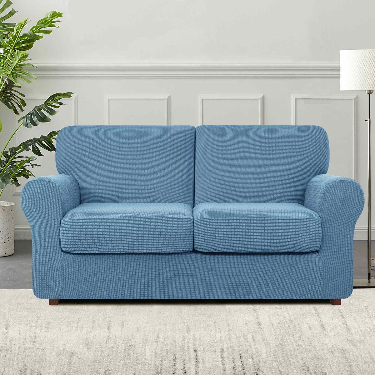 Subrtex 9-Piece Stretch Sofa Slipcover Sets with 4 Backrest Cushion Covers and 4 Seat Cushion Covers