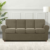 Subrtex 9-Piece Stretch Sofa Slipcover Sets with 4 Backrest Cushion Covers and 4 Seat Cushion Covers