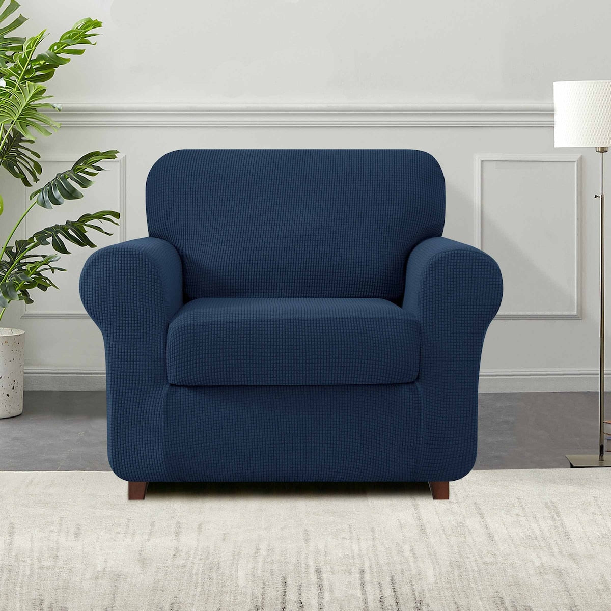 Subrtex 9-Piece Stretch Sofa Slipcover Sets with 4 Backrest Cushion Covers and 4 Seat Cushion Covers
