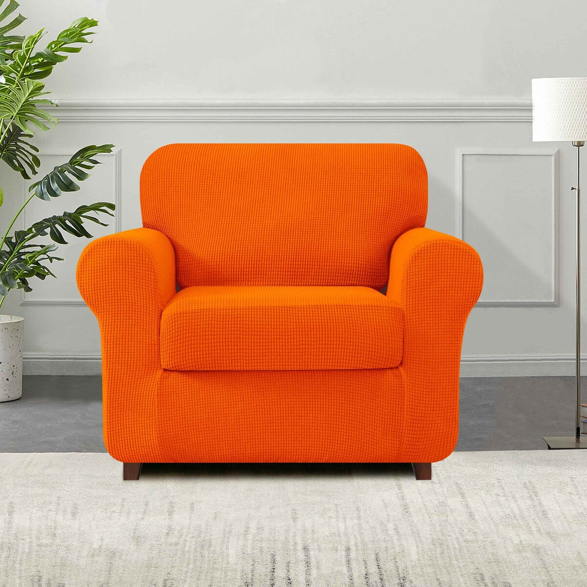 Subrtex 9-Piece Stretch Sofa Slipcover Sets with 4 Backrest Cushion Covers and 4 Seat Cushion Covers
