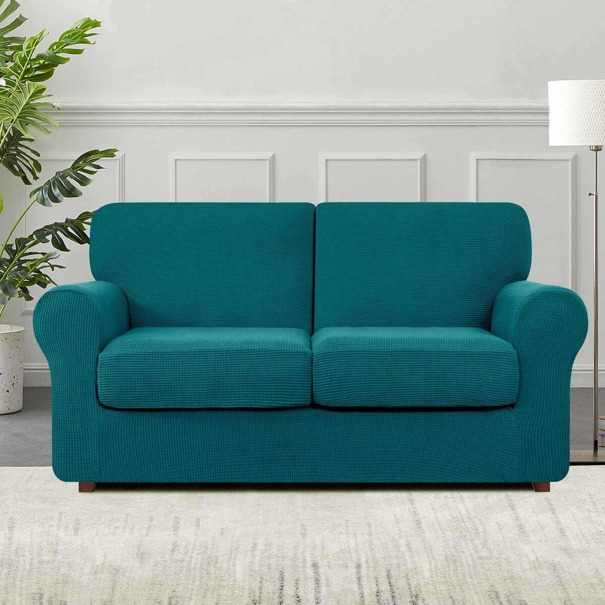 Subrtex 9-Piece Stretch Sofa Slipcover Sets with 4 Backrest Cushion Covers and 4 Seat Cushion Covers
