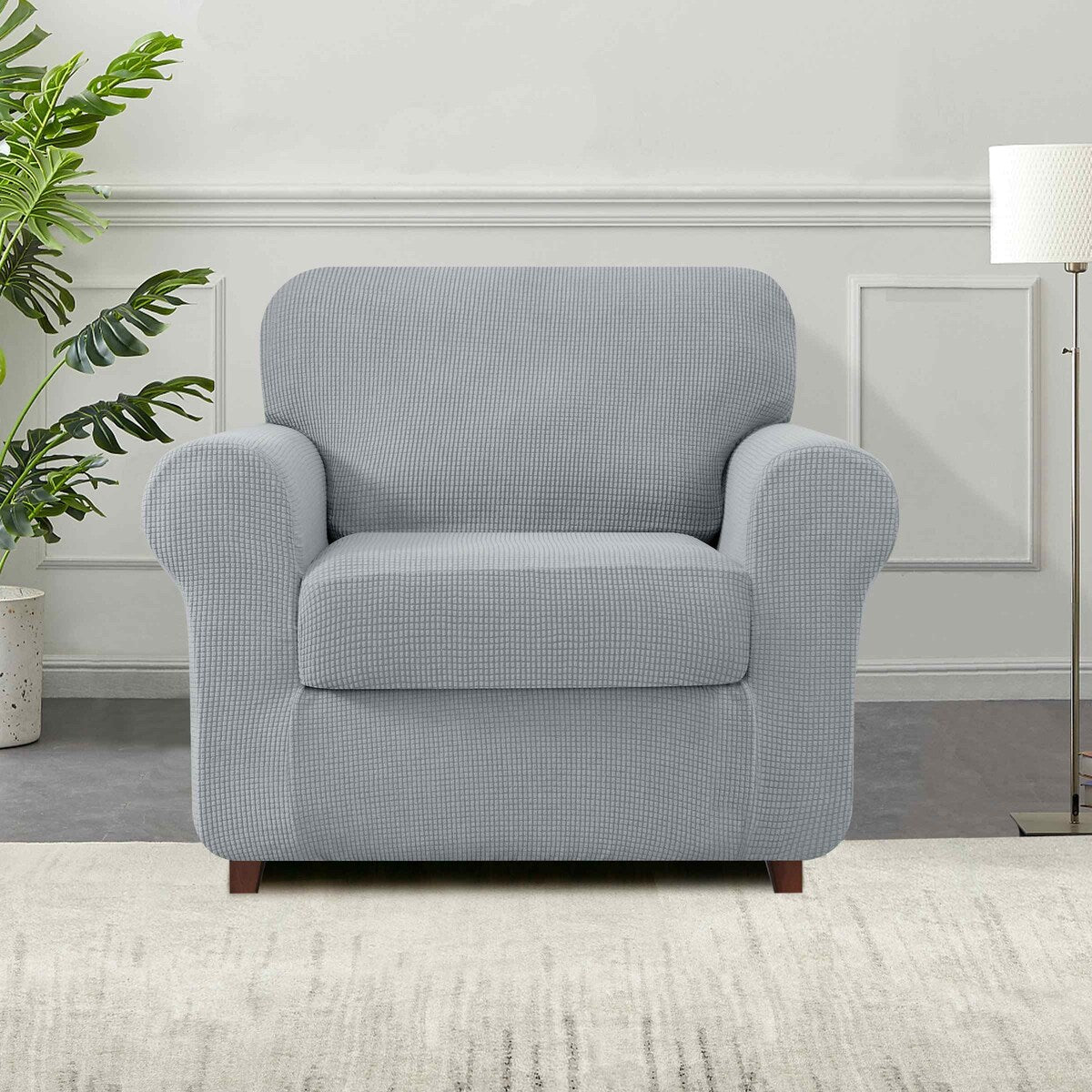 Subrtex 9-Piece Stretch Sofa Slipcover Sets with 4 Backrest Cushion Covers and 4 Seat Cushion Covers