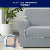 Subrtex 9-Piece Stretch XL Sofa Slipcover Sets with 4 Backrest Cushion Covers and 4 Seat Cushion Covers