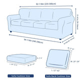 Subrtex 9-Piece Stretch XL Sofa Slipcover Sets with 4 Backrest Cushion Covers and 4 Seat Cushion Covers