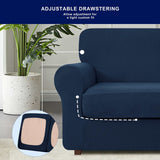 Subrtex 9-Piece Stretch XL Sofa Slipcover Sets with 4 Backrest Cushion Covers and 4 Seat Cushion Covers