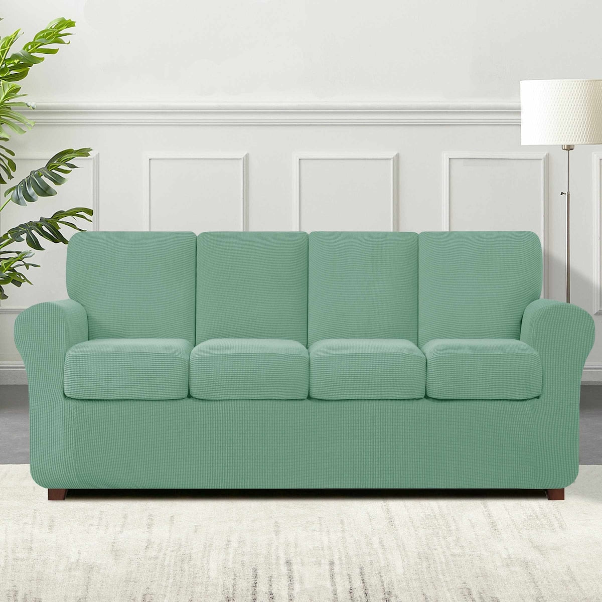 Subrtex 9-Piece Stretch XL Sofa Slipcover Sets with 4 Backrest Cushion Covers and 4 Seat Cushion Covers