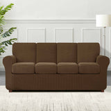 Subrtex 9-Piece Stretch XL Sofa Slipcover Sets with 4 Backrest Cushion Covers and 4 Seat Cushion Covers