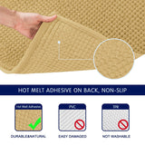 Subrtex Chenille Soft Rugs Super Water Absorbing Shower Mats