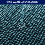 Subrtex Chenille Soft Rugs Super Water Absorbing Shower Mats