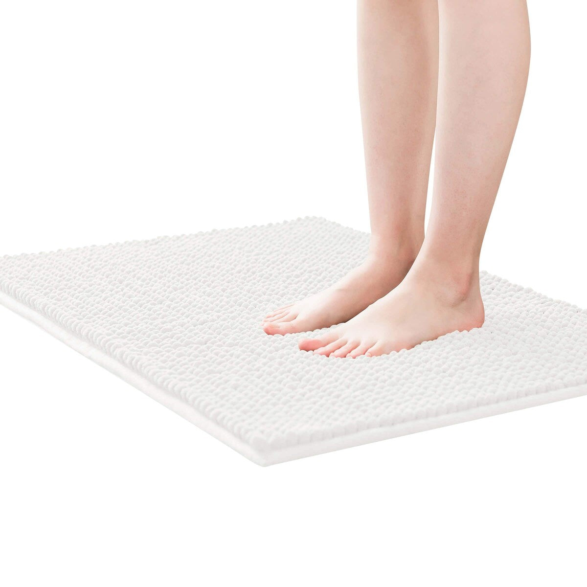 Subrtex Chenille Soft Rugs Super Water Absorbing Shower Mats