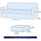 Subrtex Stretch Sofa Slipcover Cover with 3 Separate Cushion Cover