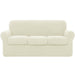 Subrtex Stretch Sofa Slipcover Cover with 3 Separate Cushion Cover