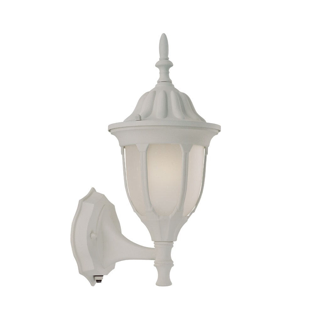 Suffolk Energy Star 1-light Textured White Outdoor Wall Mount