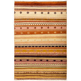 Transitional, One-of-a-Kind Hand-Knotted Area Rug - Brown, 4' 1" x 6' 0" - Brown - 4'1" x 6'