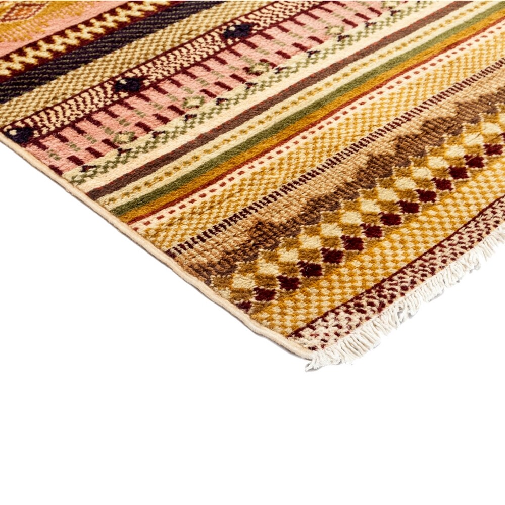Transitional, One-of-a-Kind Hand-Knotted Area Rug - Brown, 4' 1" x 6' 0" - Brown - 4'1" x 6'