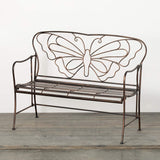 Sullivans 36" x 48" Copper Butterfly Garden Bench, Metal