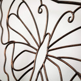 Sullivans 36" x 48" Copper Butterfly Garden Bench, Metal