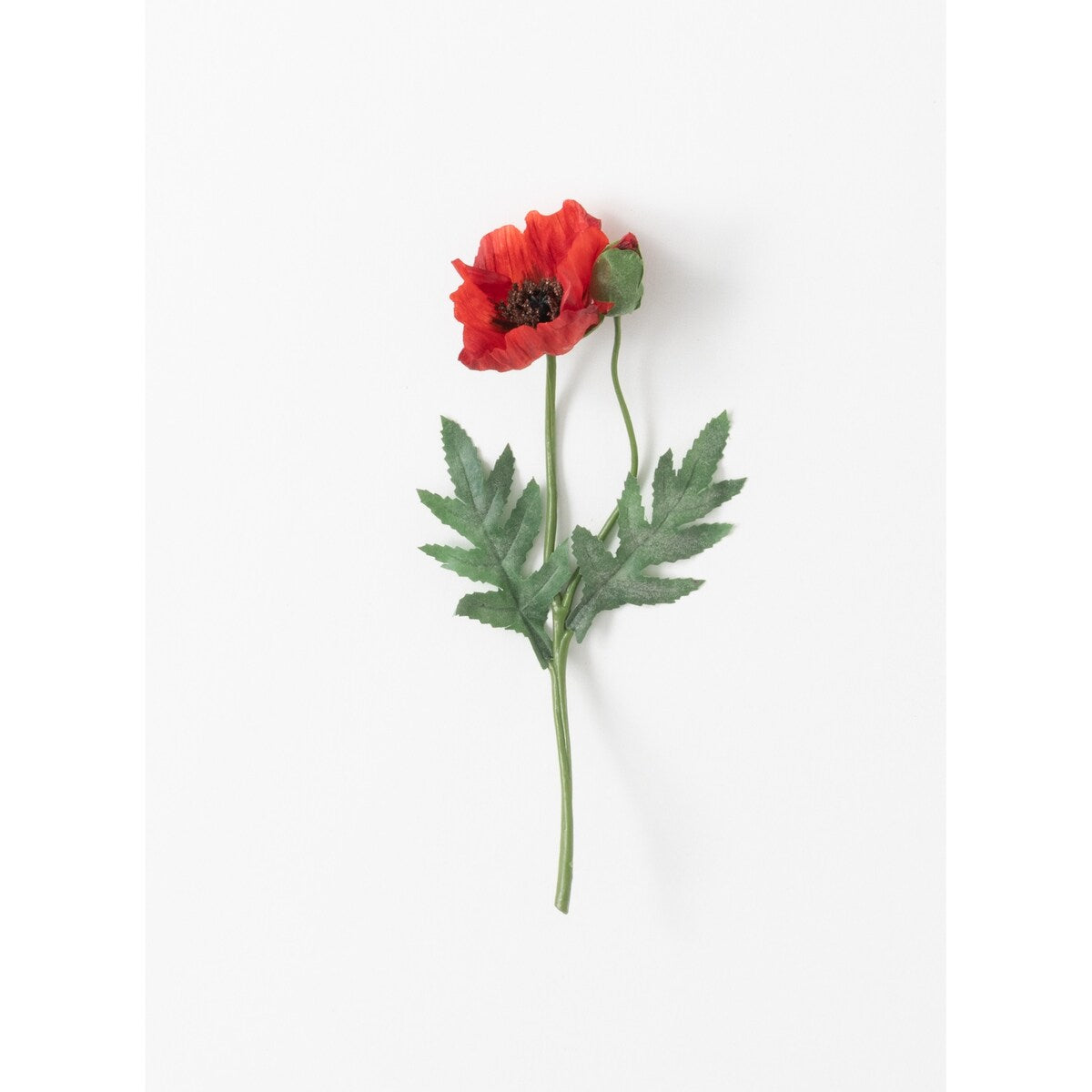 Sullivans Artificial Poppy Stem 12.5"H Red Flower - 5"L x 2.5"W x 12.5"H