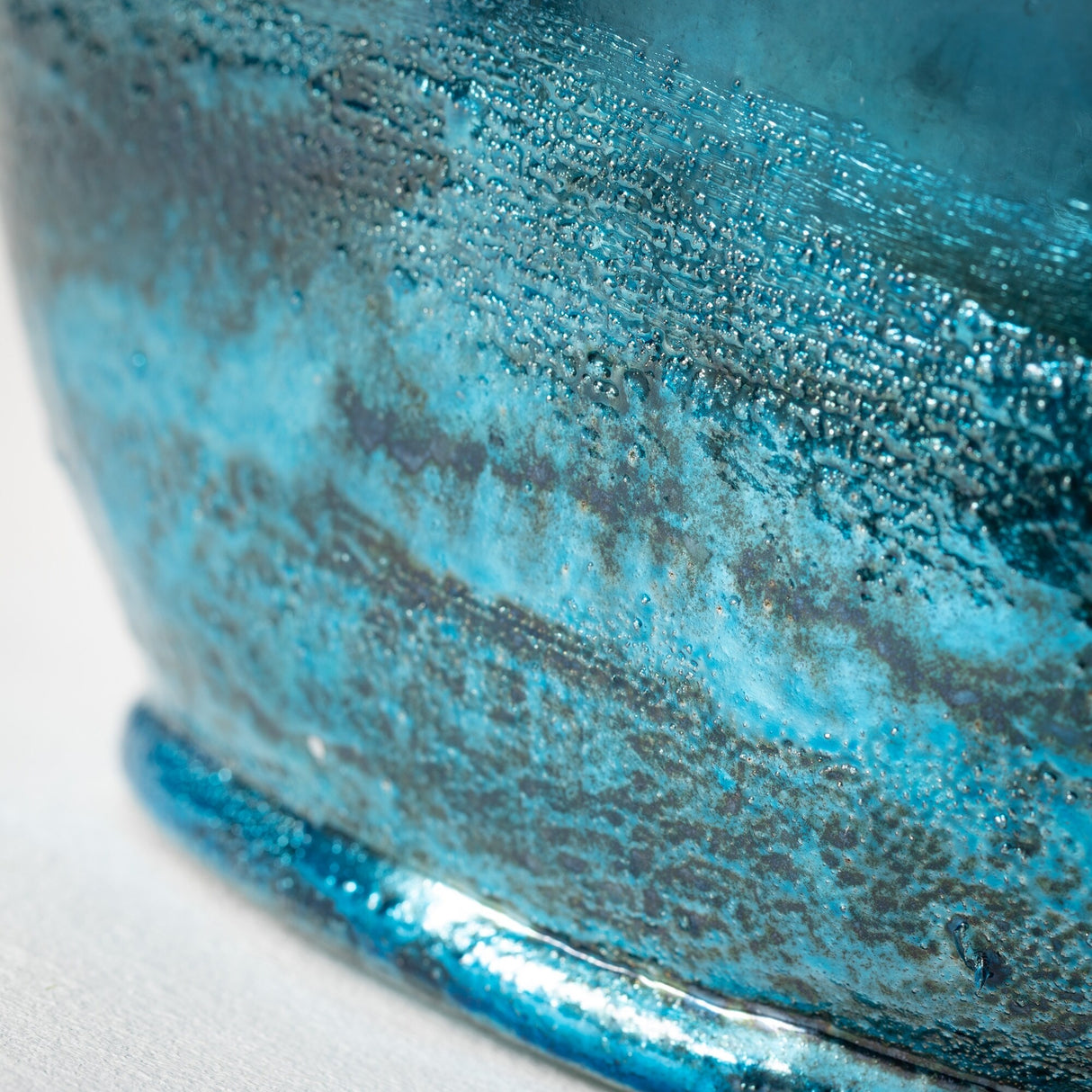 Sullivans Bottle Vase Blue 15.5"H Glass