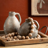 Sullivans Set of 2 Jug Vases 7.25"H & 6"H brown - 5.5"L x 5"W x 7.25"H, 6"L x 5.5"W x 6"H